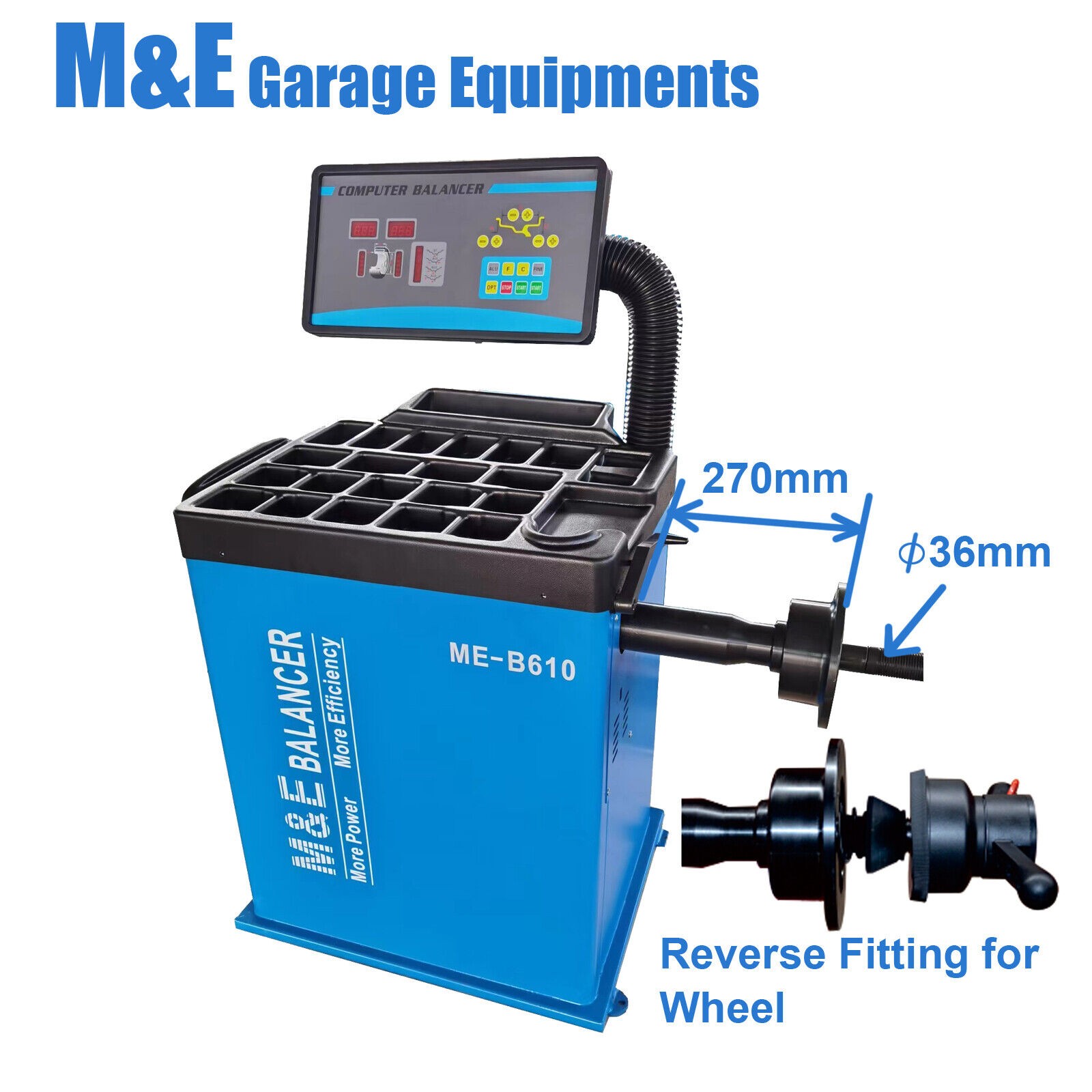 Tire Changer Machine ME-T530 + Wheel Balancer ME-B610 Garage Equipment