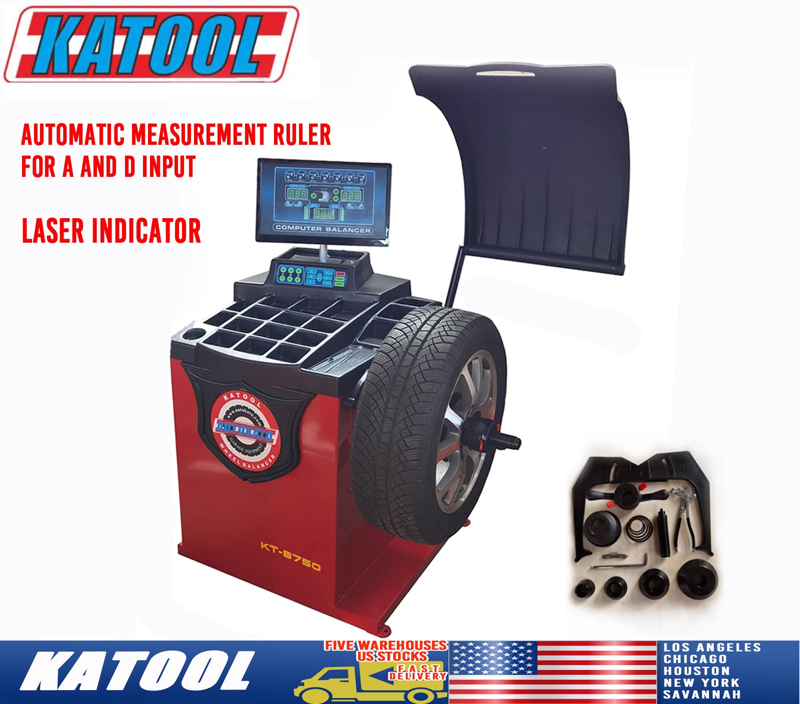 Wheel Balancer KATOOL KT-B750 ,Tires Repair Machines,tire balancing